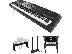 PoulaTo: Yamaha DGX-670 Portable Digital Grand Piano Bundle with Stand, Pedals, and Bench (Black)